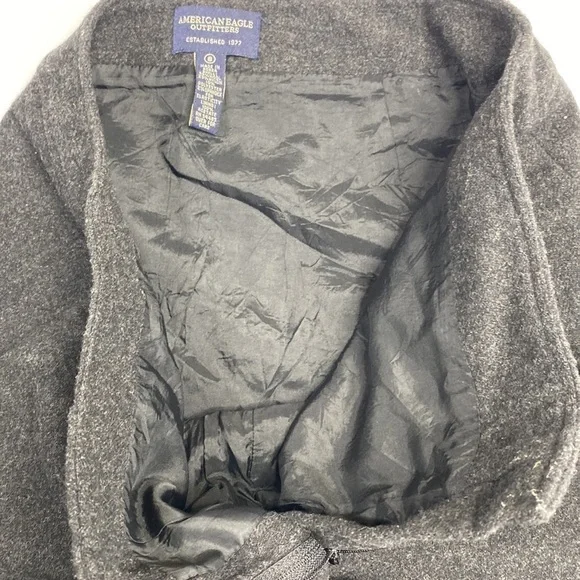 Vintage American Eagle Black Wool Blend Pencil Skirt Korea Size 8 - Picture 8 of 9